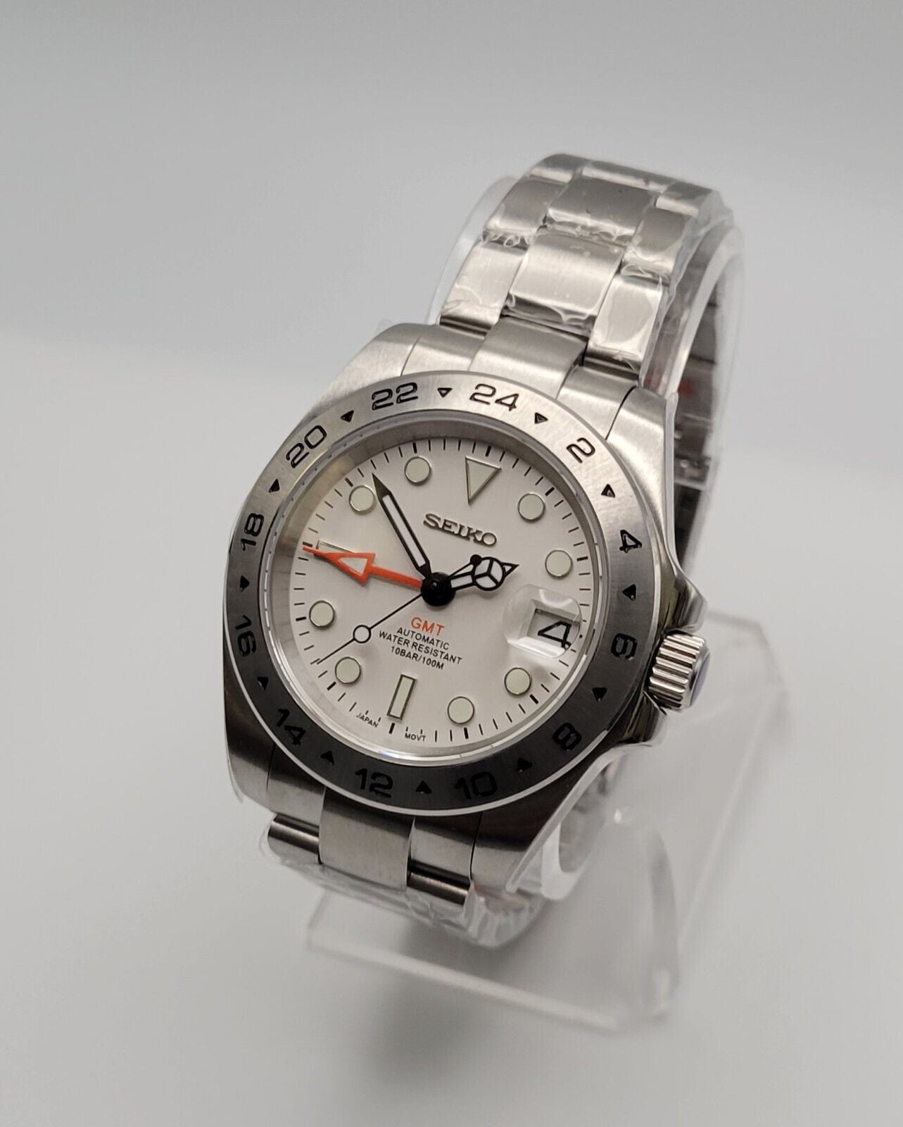 GMT Explorer II Seiko Custom Watch - Sunshine Custom Watch