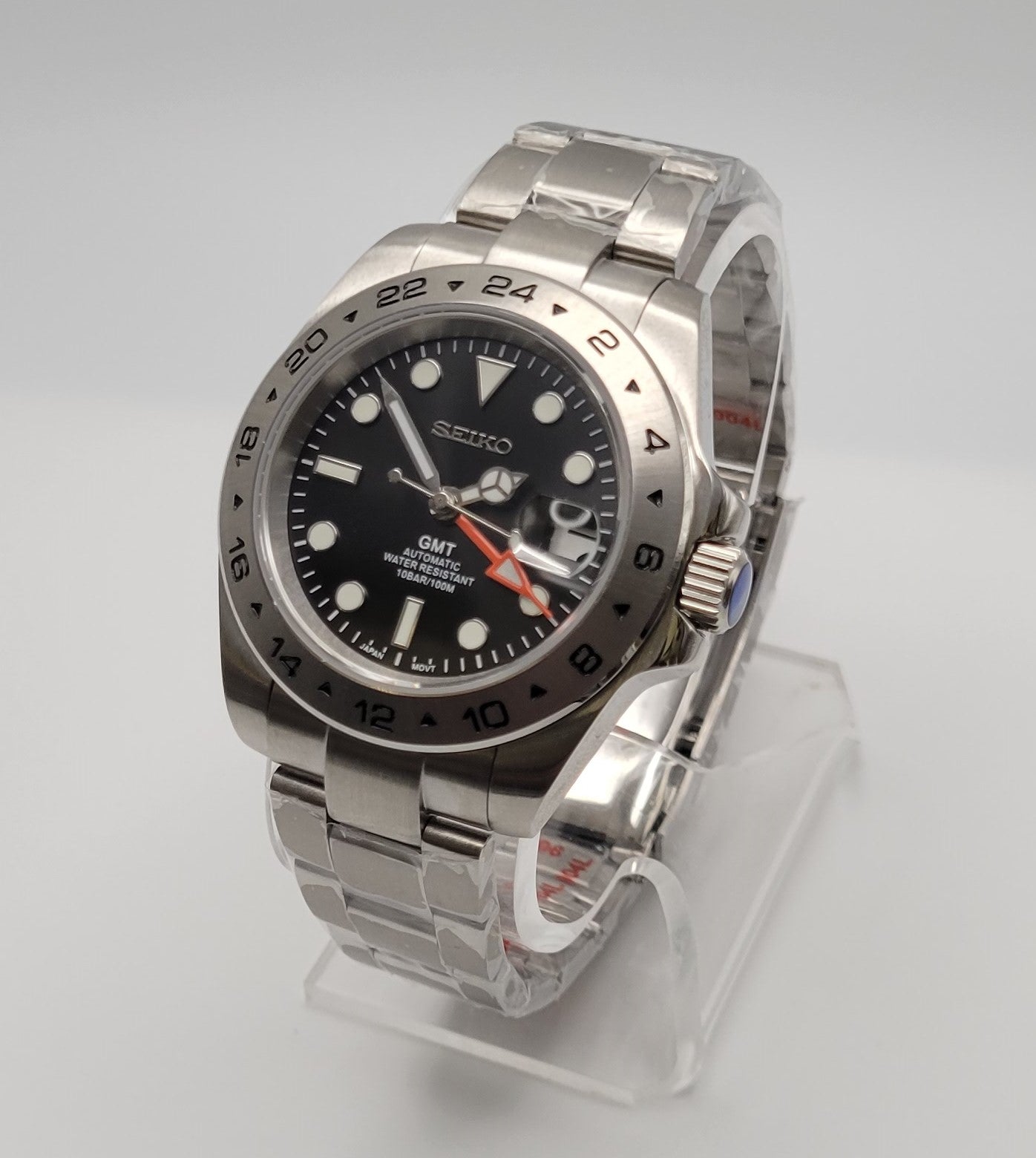 GMT Explorer II Seiko Custom Watch - Sunshine Custom Watch