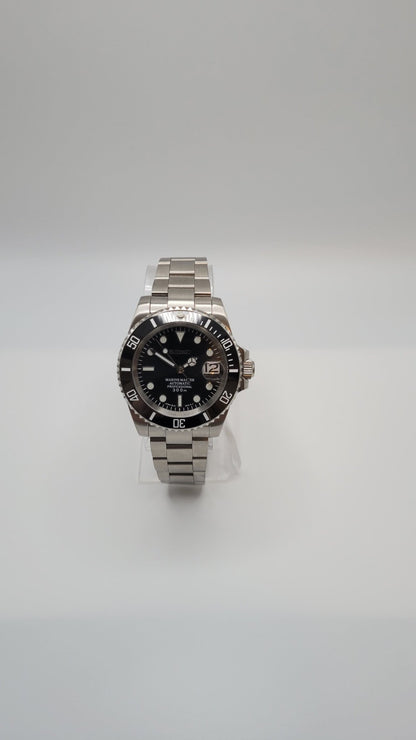Seiko Custom Mod Watch Black Dial, Black Ceramic Bezel, Sapphire - powered by NH35 Automatic Movement - Sunshine Custom Watch