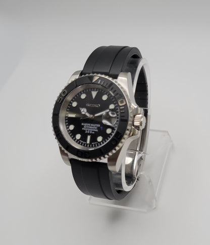 Seiko Custom Mod Watch, Stainless Yacht Style - NH35 - Sunshine Custom Watch