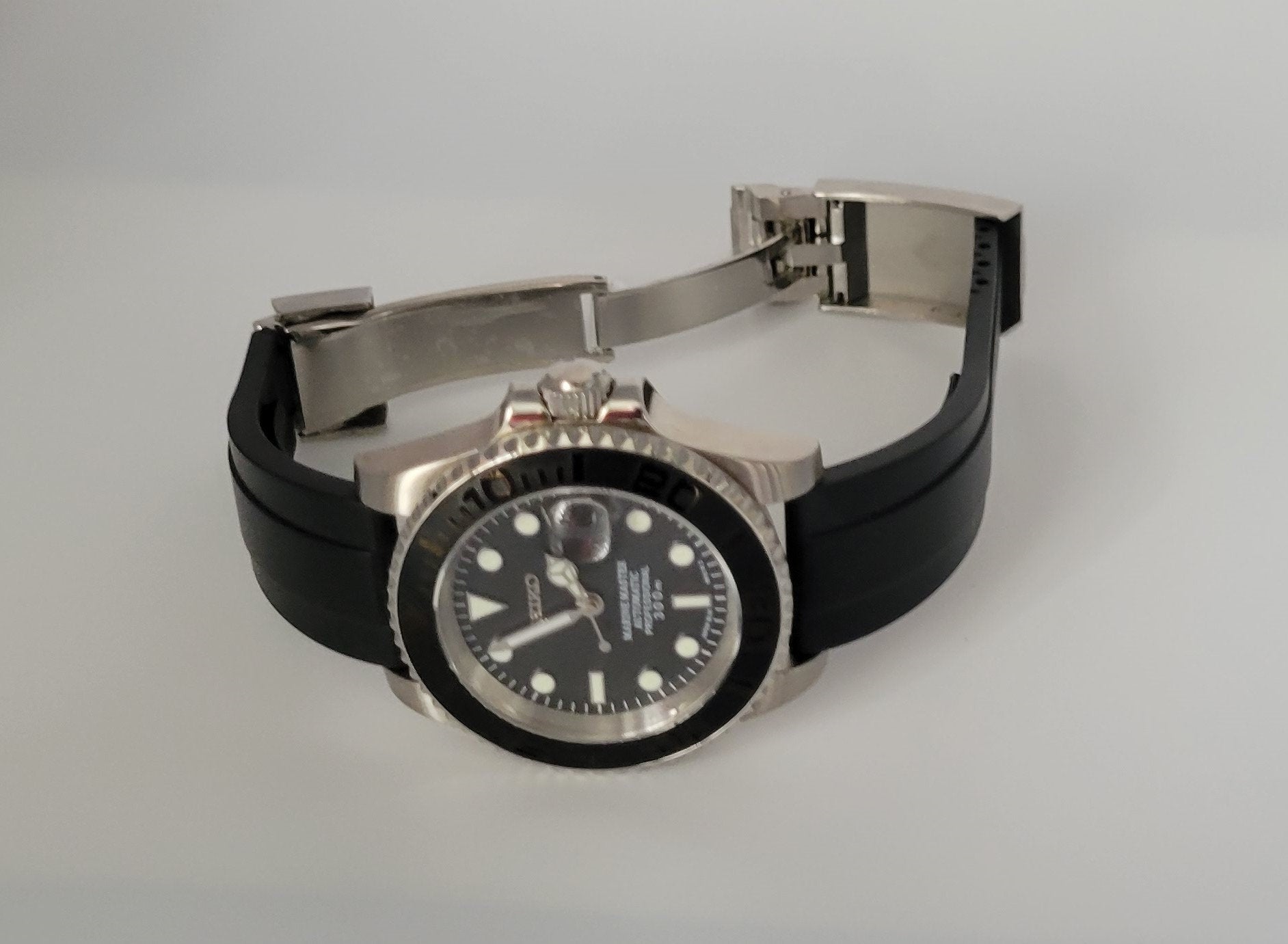 Seiko Custom Mod Watch, Stainless Yacht Style - NH35 - Sunshine Custom Watch