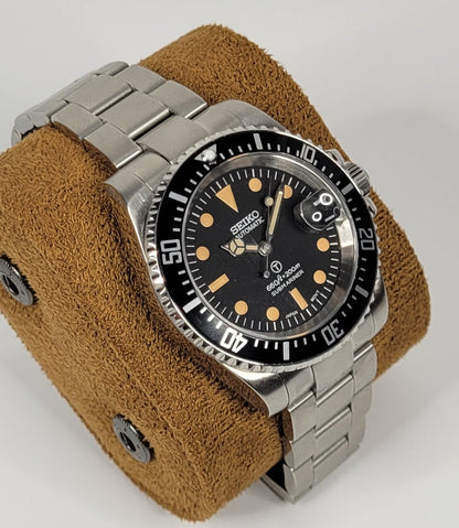 Seiko Custom Mod Watch, Vintage Style dial and Aluminum Bezel, Sapphire, powered by SeikoNH35A - Sunshine Custom Watch